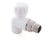 Кран шаровый ПП для радиатора 25х3/4" угловой РосТурПласт