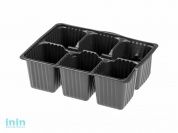 Кассета для рассады пластмас, квадратн, 6 ячеек, 165 мл, PERFECTO LINEA (180х135х60 мм)