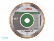 Алмазный круг 200х25.4 мм по керамике сплошн. STANDARD FOR CERAMIC BOSCH (сухая/мокрая резка)