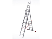 Лестница алюм. 3-х секц. 236/562/250 см 3х9 ступ. 15,9 кг NV3230 Новая Высота (макс. нагрузка 150кг) (3230309)