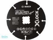 Круг отрезной 125х1.0x22.2 мм для дерева X-LOCK Carbide Multi Wheel BOSCH (подходит для всех типов УШМ)