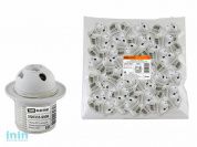 Патрон Е27 с кольцом, термостойкий пластик, белый, TDM