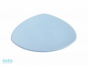 Тарелка десертная керамическая, 220 мм, треугольная, серия Трабзон, голубая, PERFECTO LINEA (Супер цена!)