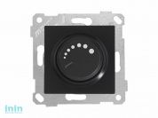 Выключатель поворотный (диммер) (скрытый, без рамки, винт. зажим, 600Вт) черный, RITA, MUTLUSAN (220VAC, 60 - 600VA,  50 Hz, IP20)