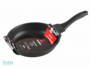 Сковорода литая ф 24х5.5 см, алюм., антиприг. покр., серия Black, PERFECTO LINEA