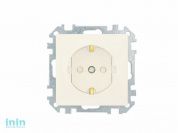 Розетка 1-ая (скрытая, с/з, з/ш) бежевая, Стиль, BYLECTRICA (штепсельная со шторками с заземляющим контактом скрытой установки Гарантийный срок:24 мес