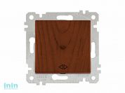 Выключатель промежуточный многопозиционный (скрытый, без рамки, пруж. зажим) орех, RITA, MUTLUSAN (10 A, 250 V, IP 20 перекрестный  (промежуточный))