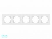 Рамка 5-ая горизонтальная белая, RITA, MUTLUSAN