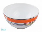Салатник керамический, 123 мм, круглый, серия Самсун, оранжевая полоска, PERFECTO LINEA (Супер цена!)