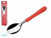 Набор ложек столовых, 3шт., серия NEW TROPICAL, красные, DI SOLLE (Длина: 183 мм, длина стальной части: 86 мм, толщина: 0,6 мм. Прочная пластиковая ру