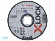 Круг отрезной 125х1.0x22.2 мм для нерж. стали X-LOCK Expert for Inox + Metal BOSCH (прямой, подходит для всех типов УШМ)