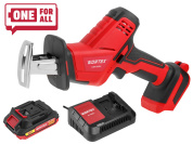 Аккум. сабельная пила WORTEX CSR 1018 E в чем. ALL1 XLT SET 18В, 1 акк., 2 Ач, дер. 100 мм (18 В, С АКБ (2.0 А/ч) И З/У, дерево до 100 мм, металл до 6 мм, пластик до 40 мм)