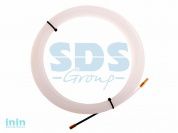 Протяжка кабельная (мини УЗК в бухте) 15 м нейлон, d=3 мм, латунный наконечник, заглушка (REXANT)