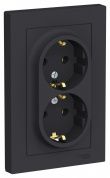 Розетка двойная с/з Schneider Electric Atlas Design ATN001024