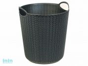 Корзина для бумаг ВЯЗАНИЕ 10л (черный) (IDEA)