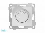 Выключатель поворотный (диммер) (скрытый, без рамки, винт. зажим, 1000Вт) белый, RITA, MUTLUSAN (220VAC, 100 - 1000VA,  50 Hz, IP20)