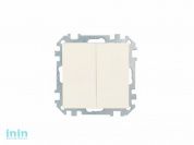 Выключатель 2 клав. (cкрытый, 10А) бежевый, Стиль, BYLECTRICA (Выключатель двухклавишный скрытой установки Гарантийный срок:24 месяца)