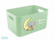 Корзина для детских игрушек Mommy love (Мамми лав) 2,4 л, чайное дерево, BEROSSI (Изд. из пластм. Размер 227 * 158 * 121 мм)