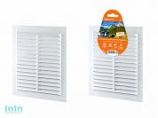 Решетка вентиляционная неразъемная с москитной сеткой, бел. 170х250 TDM