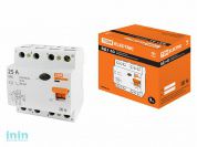 Устройство защитного отключения ВД1-63 4Р 25А 30мА TDM