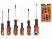 Набор отверток 6шт (SL3х75,5х75,6х100 PH0х75,1х75,2х100) STARTUL PROFI (ST3047-6) (Комплект: SL3х75, SL5х75, SL6х100, PH0х75, PH1х75, PH2х100мм)