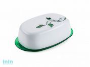 Масленка "Viola", зеленый полупрозрачный, BEROSSI (Изделие из пластмассы. Размер 190 х 108 х 60 мм)