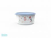 Контейнер круглый Christmas, 1,6 л, васильковый, BEROSSI (Изделие из пластмассы. Литраж 1.6 л  . Размер 195 х 178 х 91 мм)