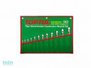 Набор ключей рожково-шарнирных 8-19 мм 12пр. TOPTUL (GAAA1208)