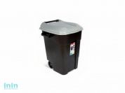 Контейнер для мусора пластик. 100л (серая крышка) (TAYG)