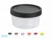 Контейнер пласт. круглый 0.5 л, с крышкой, Spinoja, DRINA (120х65 мм, цвета в ассортименте)