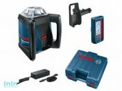 Нивелир лазерный ротационный BOSCH GRL 500 HV + LR 50 c приёмником в кейсе (проекция: 1 плоскость 360°, точка, до 450 м, +/- 0.10 мм/м, резьба 5/8")
