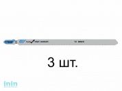 Пилка лобз. по сэндвич-панелям T718BF (3 шт.) BOSCH (пропил прямой, тонкий,)