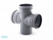 Крестовина для внутренней канализации  110/110/110х87 РосТурПласт (Крестовина 110х110х110х90)
