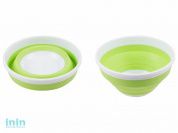 Миска складная Compact 1,4 л, салатный, BEROSSI (Изделие из пластмассы. Литраж 1.4 литра)