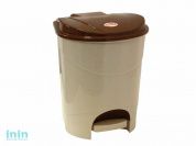 Контейнер для мусора с педалью 19л (бежевый мрамор) (IDEA)