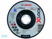 Круг отрезной 125х1.6x22.2 мм для металла X-LOCK Expert for Metal BOSCH (прямой, подходит для всех типов УШМ)