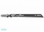 Пилка лобз. по дереву T111C (1 шт.) BOSCH (пропил прямой, грубый, для базовых работ)