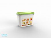 Контейнер Good day, 1 л, салатный, BEROSSI (Изделие из пластмассы.   Размер 160 х 101 х 123 мм)