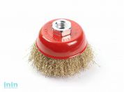 Щетка д/шлиф.маш."чашка" гофр.  75мм GEPARD (GP0865-75) (M14 в блистере)