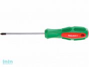 Отвертка "+" №1 100мм PH ВОЛАТ (крестовая Phillips, двухкомп. рукоятка Anti-Slip)