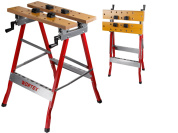 Верстак складной WORTEX WB 1560 в кор.МДФ, 605x640x800 мм, регулировка столешницы (нагрузка до 150 кг, масса 6 кг)