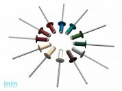 Заклепка вытяжная 3.2х8 мм алюминий/сталь, RAL 8017 (50 шт в зип-локе) STARFIX (Цвет шоколадно-коричневый)