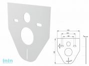 Звукоизоляционная плита для подвесного унитаза и для биде, Alcaplast (Звукоизоляционная плита для подвесного унитаза и для биде M91)