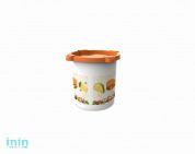 Контейнер для СВЧ Good day 0,8 л, мандарин, BEROSSI (Изделие из пластмассы. Размер 139 х 137 х 122 мм)