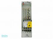 Набор сверл SDS+ Twister 4шт 5-10мм (Diager) (100С)