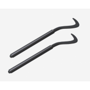 Комплект плоских кронштейнов с дюбелями 7,2x170 мм, черные