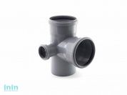 Крестовина двухплоскостная для внутренней канализации 110/110/50х87 левая РосТурПласт (Крестовина 2-х плоскостная 110х110х50х90 левая)