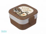 Контейнер для обеда (0,4+0,4л) - совы (IDEA)