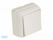 Выключатель 1-клав. (открытый) кремовый, BRON, MUTLUSAN (10 A, 250 V, IP 20)