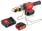 Аккум. сварочный аппарат для полимерных труб WORTEX CWM 1834 ALL1 XLT SET с акб и зу